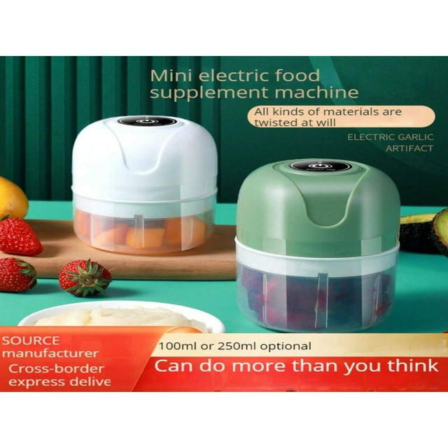 Lindbes 1pc Baby Food Maker Mini Food Processor Multifunctional Electric Blender Meat Grinder Garlic Press Choose 100ml/200ml
