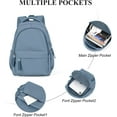 thumbnail image 6 of School Backpack for Women Men,Waterproof Bookbag for College Students Small Cute Backpacks Fits 15.6Inch Notebook Sapphire Blue, 6 of 8