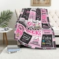 thumbnail image 2 of Christmas Book Lovers Gifts for Women, Bookish Gifts for Book Lover Women, Book Club Gifts for Readers Throw Blankets 60" x 50", Xmas Book Lover Gifts for Reading Lovers/Librarian/Bookworm/Book Nerd, 2 of 6