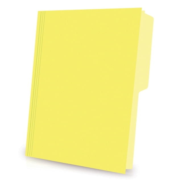 Fólder Amarillo Pendaflex Carta Ceja 1/2 Paquete C/25