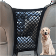thumbnail image 3 of Dog Car Net Barrier Pet Barrier with Mesh Organizer Baby Stretchable Storage Bag Universal for Cars, 3 of 4