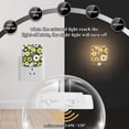 thumbnail image 4 of Yayeee LED Night Lights with Motion Detectors Auto Dusk to Dawn Light Sensors, 2 Pack, Green Flower Pattern, 4 of 7