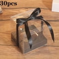 thumbnail image 1 of SUTENGDA 30 Pcs Boîtes-Cadeaux Pliantes en Plastique Transparent avec Rubans - Parfaites pour Noël Mariages Anniversaires et Décorations de Fête Couleurs Assorties (Rose Jaune Orange Bleu Blanc) Cadeau Pr, 1 of 6