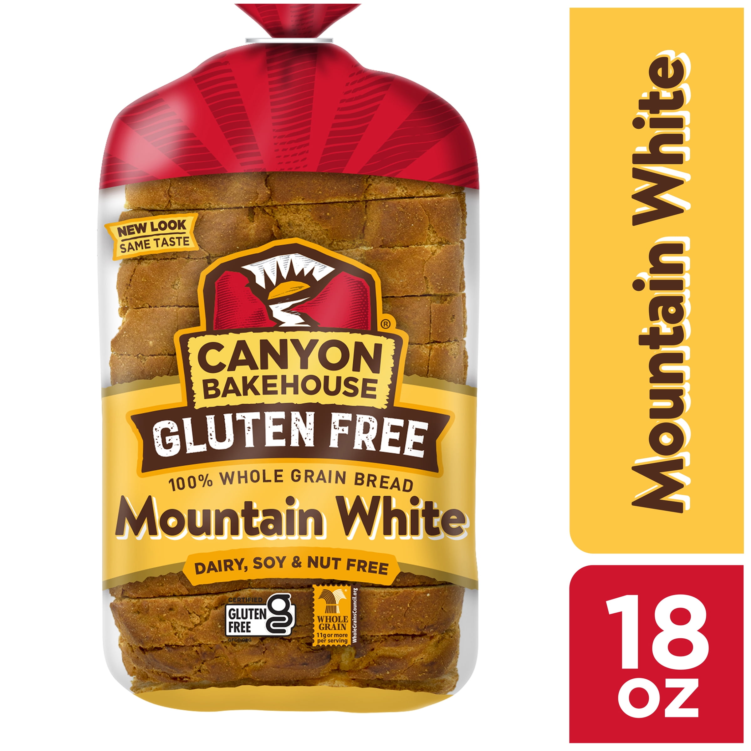 Canyon Bakehouse® Gluten Free 100 Whole Grain Mountain White Bread 18 oz. Bag
