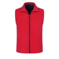thumbnail image 3 of Blekii Men's Full Zip Fleece Vest, Warm Puffer Sleeveless Jacket Layer, Light Insulation for Outdoor Activities, Casual Chic Layering Piece, Versatile Top for Hiking Or Casual Wear,, 3 of 5