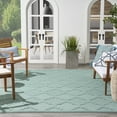 thumbnail image 4 of Nourison Easy Care 8' x 10' Aqua/Teal Indoor/Outdoor Rug, 4 of 10