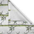 Ambesonne Oriental Green Kitchen Curtains, Symmetric Botanical, 55"x36