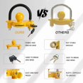 thumbnail image 4 of AUTOXBERT Trailer Lock Tow Hitch Anti-Theft Safety Lock High Performance Steel Universal Security (Yellow), 4 of 5