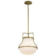 thumbnail image 5 of Nuvo Lighting Valdora 1 Light Pendant - 14 Inches - Natural Brass Finish - White Opal Glass - Natural Brass, 5 of 17