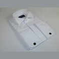 thumbnail image 2 of Men Tux Formal 100% Cotton Shirt MANSCHETT Turkey Slim Fit 305-01 White Wing tip, 2 of 6