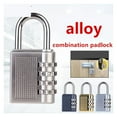 thumbnail image 3 of Alloy Combination Lock Padlock Luggage Anti-Theft Weatherproof Security Outdoor Safely Code Door, 3 of 7