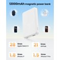 thumbnail image 4 of Power Bank Aterob 12000mAh Magnético 15W Inalámbrico 20W USB-C, 4 of 7