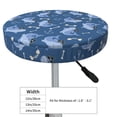 thumbnail image 4 of Gaeub Shark pirate Print Round Bar Chair Cushion Cover, Velvet Seat Cushion Cover,Non-Slip Chair Cushion,Washable Stool Cover for Kitchen, Bar, and Office Stools-12 inch, 4 of 7