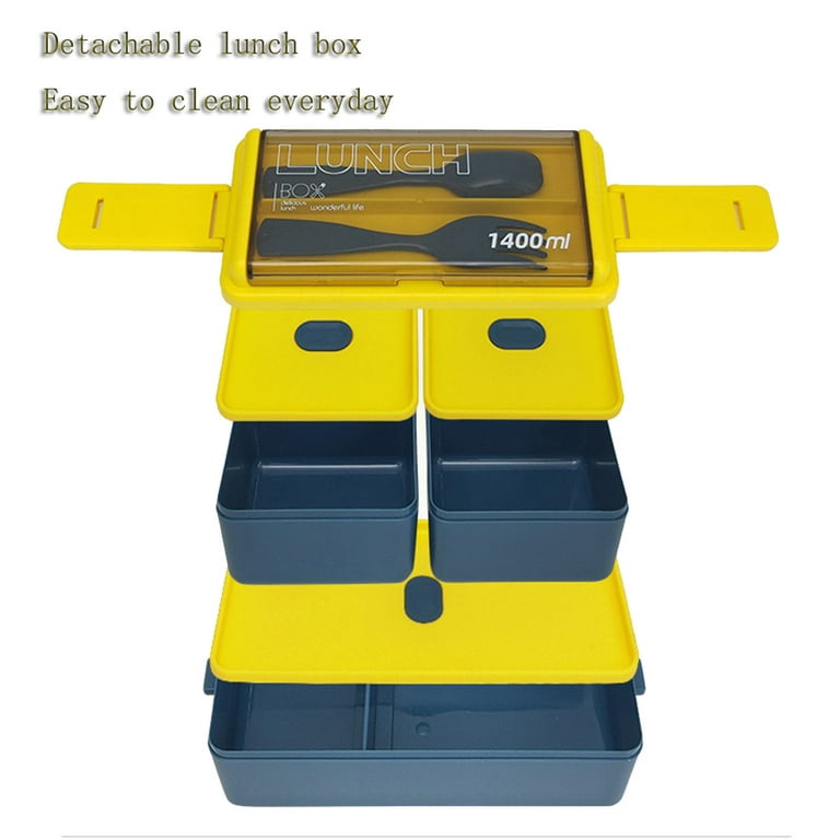 OKKIO HOME Bento Lunch Box Japonaise avec Couvert, Lunch Box Micro Ondable  lave vaisselle, Boîte Repas Compartiment Adulte Enfant 1200ml, Boîte Bento  sans BPA : : Cuisine et Maison
