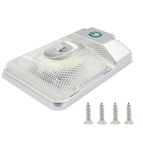 Luz De Techo Del Automóvil Lámpara De Lectura De Techo Automático Camper Lámpara De Vehículo Recreativo Barco Iluminación Interior Brillo Luz De Noche Ajustable Luz De Lectura Táctil Continua Yuarrent VI004999-00