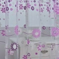 thumbnail image 3 of Floral Sheer Voile Curtain Window Curtain Voile Drapes for Living Room Bedroom Kitchen Home Decor, 3 of 12