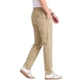 thumbnail image 2 of MEILIHUA Men's Regular Fit Casual Work Pants, Stretch Dress Pants with Flex Waist, Flat Front Golf Trousers for Spring Summer, 2 of 9