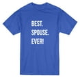 thumbnail image 1 of Best. Spouse. Ever! Matching Couple Men's Royal Blue T-shirt, 1 of 1