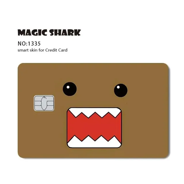 1pc Watemelon Gold Coin Hunter Anime Cartoon Smile Matte Front Cover Sticker Film Skin for Metro Debit Credit Card