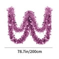 thumbnail image 2 of Wadada 2Pcs Christmas Tinsel Garland Decoration Metallic Tinsel Twist Garland Halloween Christmas Tree Artificial Garland Hanging Christmas Garland for Birthday Party Ornament (6.5ft, Pink), 2 of 6