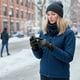 thumbnail image 4 of Guantes Calientes de Invierno | Guantes térmicos impermeables de poliéster para hombres y mujeres | Prendas de manos ligeras plegables de invierno con almohadillas reforzadas | Negro Gris Azul, 4 of 6