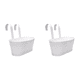 thumbnail image 1 of Macetas Colgantes Metal Macetero para Barandilla Valla Balcón () Blanco, 1 of 8