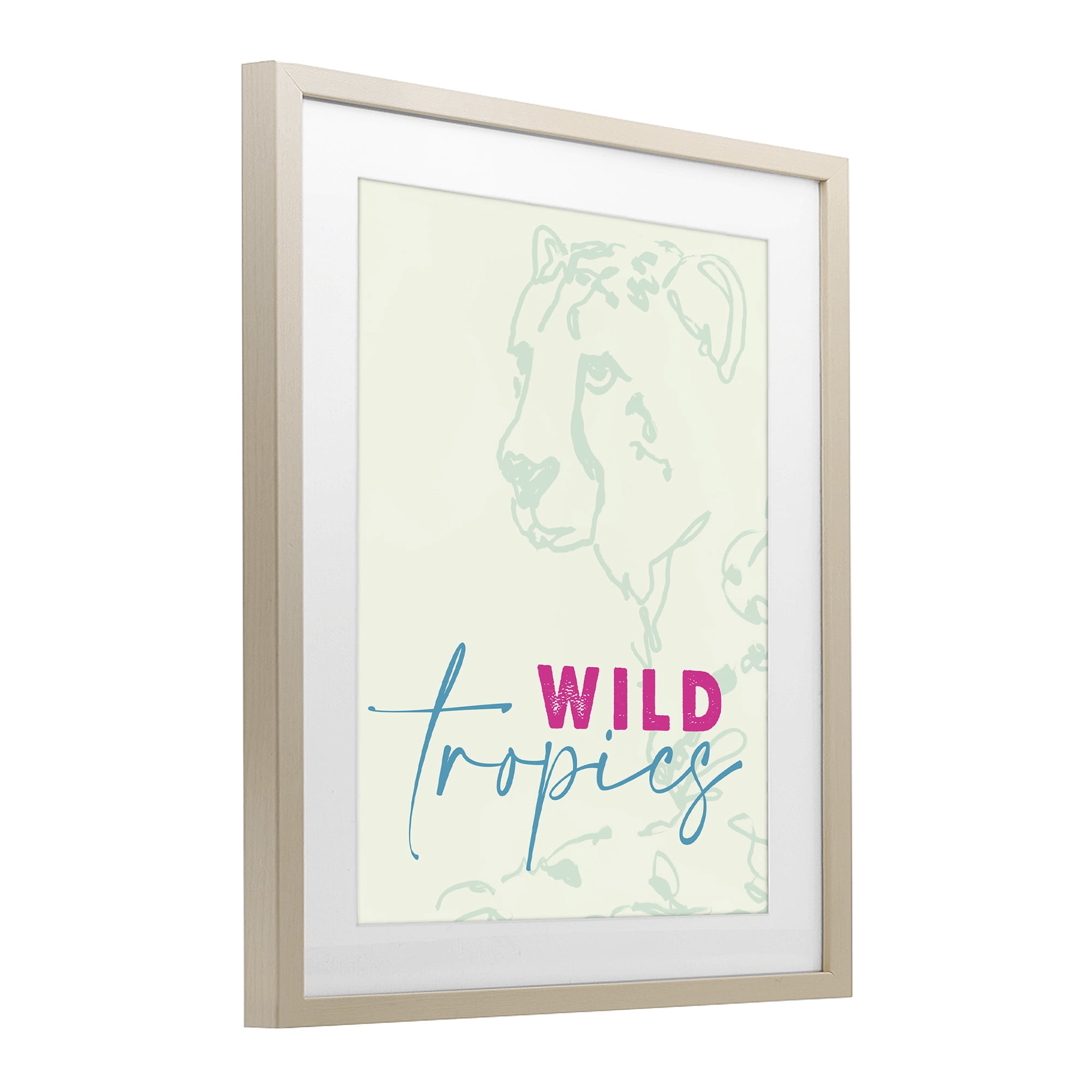 Stupell Industries Wild Tropics Cheetah Birch Framed Print Under Glass, design by Lanie Loreth