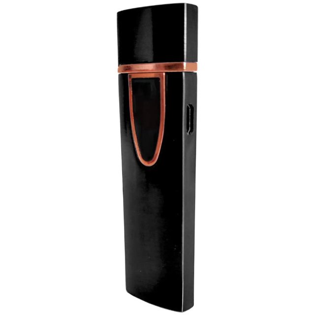USB Plasma Lighter Flameless Electric Double ARC Dual Pulse Torch Rechargeable Lithium Power Battery (Spark - Business Black)