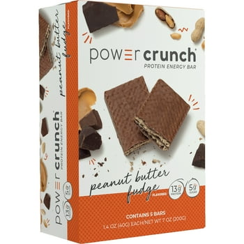 Power Crunch ORIGINAL Protein Energy Bar Peanut Butter Fudge , 7 oz, 5 count