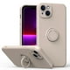 thumbnail image 1 of Funda de color sencillo para iPhone 14 Plus con soporte de anillo, placa metálica para carga magnética, diseño antigolpes y soporte giratorio de 360 grados., 1 of 5