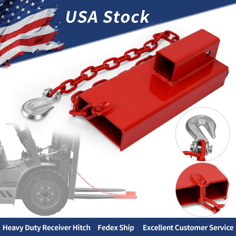 Forklift Hitch Receiver Pallet Forks Trailer Towing Adapter for 2" Insert HD
