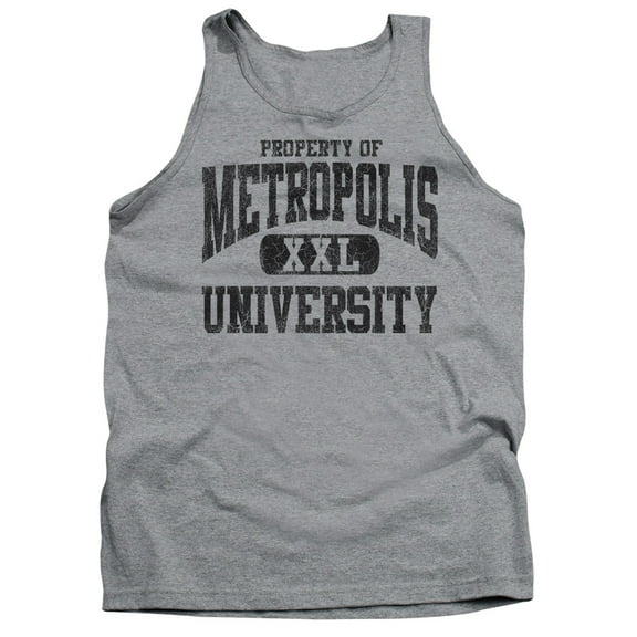 Superman Property Of Mu Adult Tank Top Athletic Heather