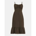 thumbnail image 4 of No Boundaries Cami Peasant Midi Dress, Women's, 4 of 4