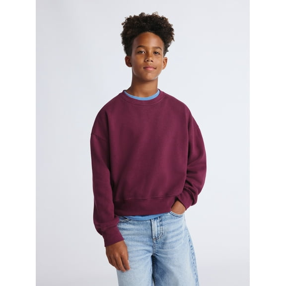 Weekend Academy Boys Long Sleeve Crewneck Sweatshirt, Sizes 4-18