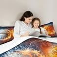 thumbnail image 5 of jejeloiu Baseball Basketball King Size Comforter Sets,Sports Theme Bedding Comforter Set,Boys Ball Games Bedding Set,Luxury Bedroom Decor,3pcs, 5 of 8