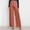 #153-Red, variant on Women's Casual Pants, Solid Color with Bow Knot Detail, High-Waisted Wide Leg Trousers, Soft Cotton Blend for Daily Wear and Leisure Activities