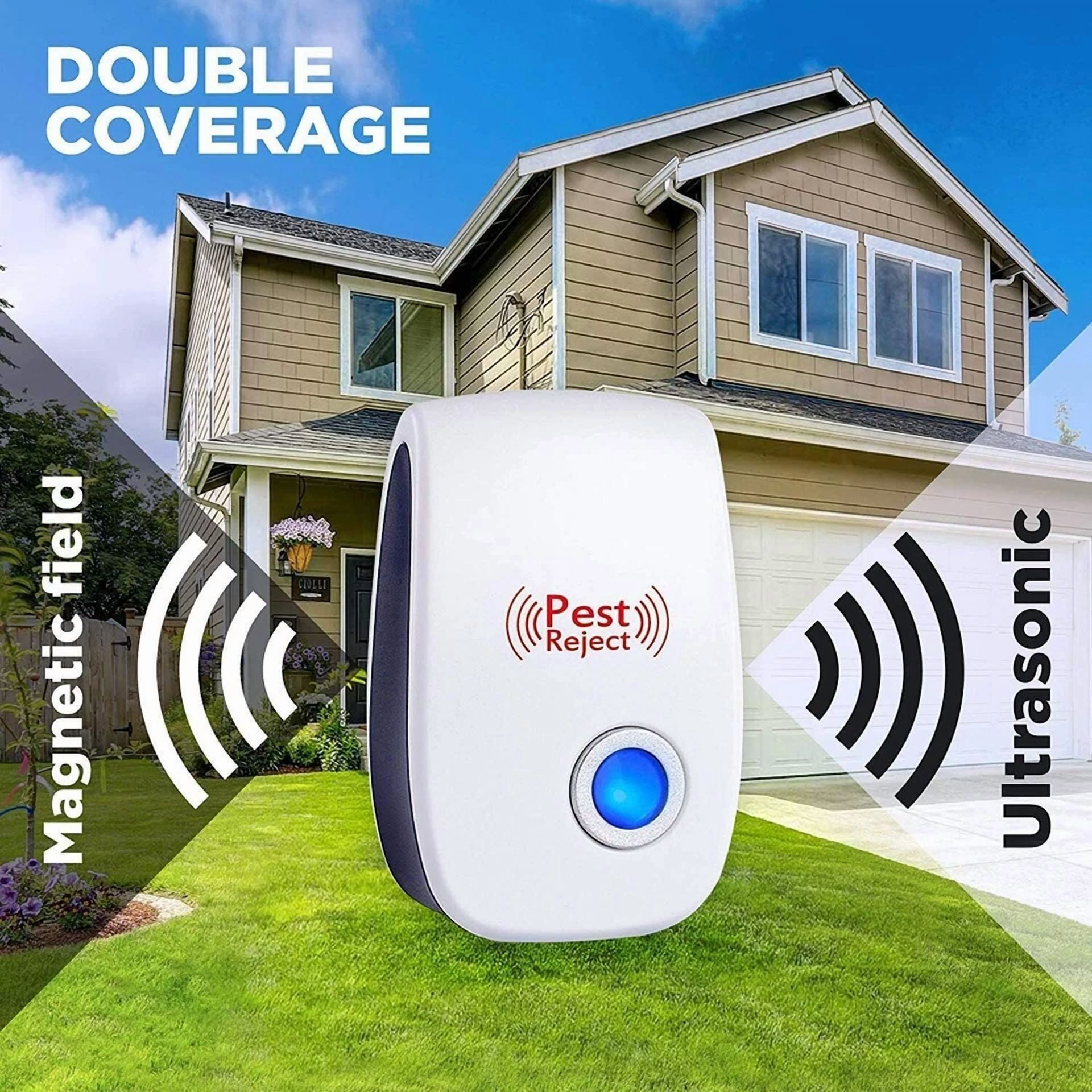 CIRCLE- 4Pcs Ultrasonic Pest Reject Home Control Electronic Repellent Mice Rat Repeller