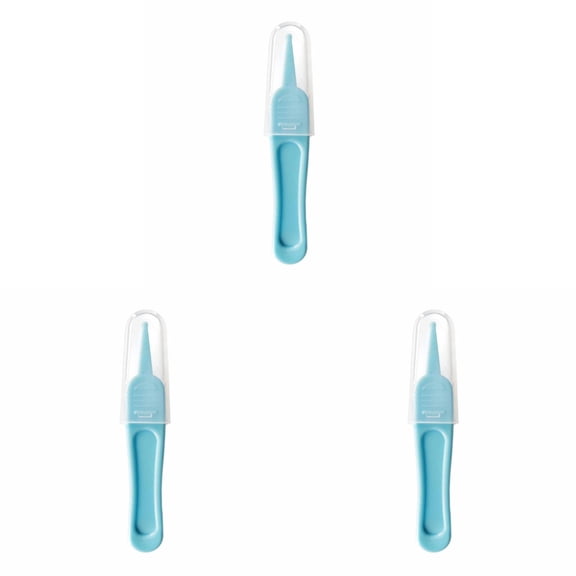 3PCS Booger Tool | Nose Cleaner For Babies Effective Cleaning Supplies Portable Tweezers Round For Children For Cleaning Ear Canals Nasal Passages Home Decor 9X1.5X1.5Cm
