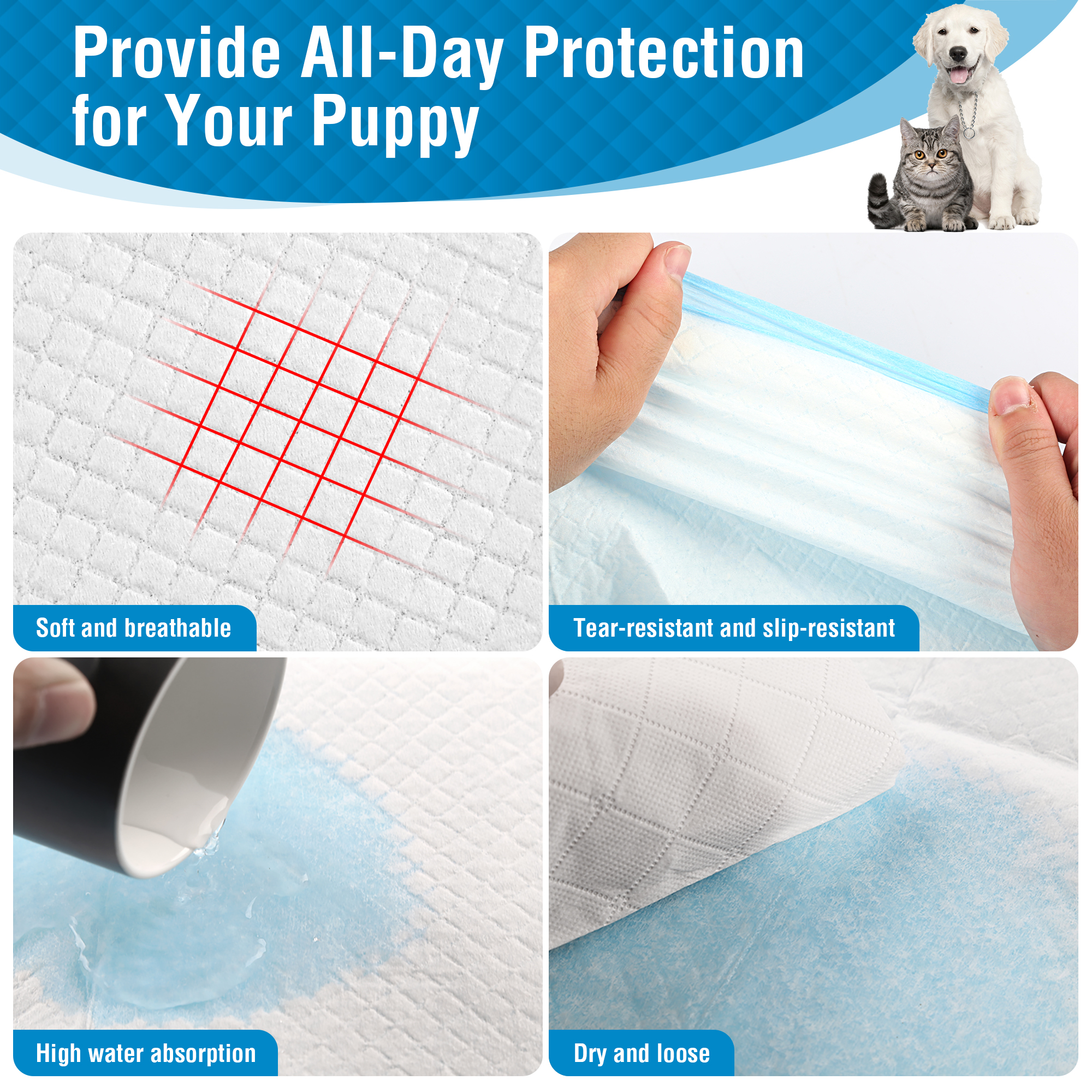 Zoolike XXL Dog Training Pads, 30x36 Inch, 50 Count photo 5