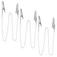 thumbnail image 1 of unbranded 3Ud Clips Metálicos Para Manteles Con Cadena Plateada Para Uso Dental Resistente Y Reutilizable, 1 of 8