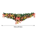 thumbnail image 3 of Rustic Christmas Swag with Decor Balls - Wedding Arch Garland for Door Lintel, Ceremony Backdrop, Wall Porch Holiday Decor, 3 of 7
