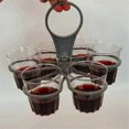 thumbnail image 2 of 2pcs Foldable Rotating Portable Glass Coffee Cup Plastic Portable Cup Holder 6 Sticks Cup Lifter., 2 of 5