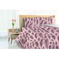 thumbnail image 3 of Ambesonne Bohemian Down Alternative Quilt Comforter, Sketch Pattern Feathers, Twin, Plum and Blush, 3 of 5
