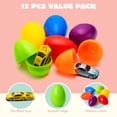thumbnail image 3 of Huevos de Pascua rellenos con coches fundidos a presión, 12 unidades JOYIN para niños, 3 of 7