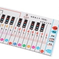 thumbnail image 2 of Piano Keyboard Note 88 Key Chart Portable Waterproof Finger Practice Learning Guide, 2 of 3