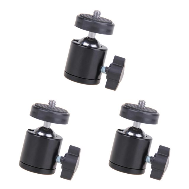 Methold Ball Head Mini Tripod Swivel Flashlight 1/4 Camera Screw Camcorder Monopod LED Mount Flash Foldable Phone Adapter Light Type1 NO1