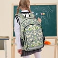 thumbnail image 7 of FORMRS Unisex School Backpack 17" Student Travel Bag with Laptop Compartment, Beige Floral, 7 of 7