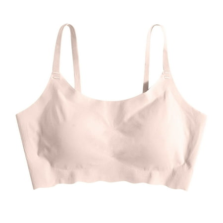 Bralettes for Women Lace Pullover Bra Feature V-Neck Demi & Balconette Bra Style W-264 Hook and Eye Closure Training Bra Pinks S