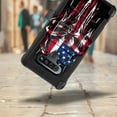 thumbnail image 3 of DALUX Hybrid Kickstand Holster Phone Case Compatible with LG Stylo 6 / Stylo 6 Plus - Melting Skull US Flag, 3 of 3