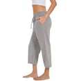 thumbnail image 4 of Women's Summer Casual Loose High-Waist Drawstring Straight Capri Pants , Beach Casual Long Pants, 4 of 6